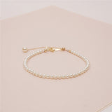 Simple Small Pearl Slender Bracelet