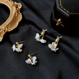 Irregular Shape Baroque Natural Freshwater Pearl Earrings