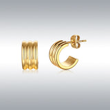 INS Style Exaggerated Arc Hoop Earrings