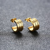 INS Style Exaggerated Arc Hoop Earrings