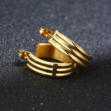 INS Style Exaggerated Arc Hoop Earrings
