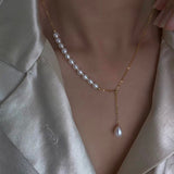 Ins Style Simple Natural Little Pearl Element Necklace