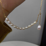 Ins Style Simple Natural Little Pearl Element Necklace