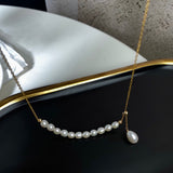 Ins Style Simple Natural Little Pearl Element Necklace