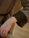 Simple Love Tail Chain Pearl Bracelet
