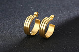 INS Style Exaggerated Arc Hoop Earrings