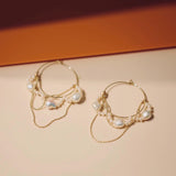 Baroque Natural Freshwater Pearl Tassel Earrings