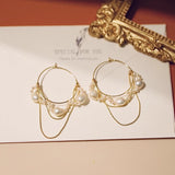 Baroque Natural Freshwater Pearl Tassel Earrings