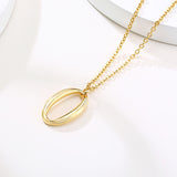 INS Style Hollow Oval Necklace