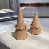 Vintage Royal Court Style Opal Open Ring