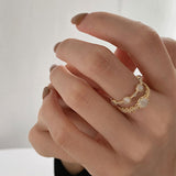 Vintage Royal Court Style Opal Open Ring