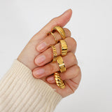 INS Style Fashion Texture Ring