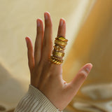 INS Style Fashion Texture Ring