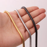 Ins Style Round snake chain