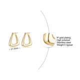 INS Style Retro Irregular Hollow Earrings