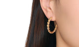INS Style Twisted Hoop Earrings