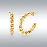 INS Style Twisted Hoop Earrings