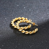 INS Style Twisted Hoop Earrings
