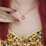 Smooth Hollow Heart Pendant Necklace