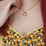 Smooth Hollow Heart Pendant Necklace