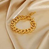 INS Style Cuban Chain Bracelet