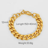INS Style Cuban Chain Bracelet