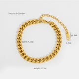 INS Style 3/6/8mm Cuban Chain Bracelet