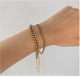 INS Style 3/6/8mm Cuban Chain Bracelet