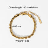 INS Style 5mm Rope Chain Bracelet