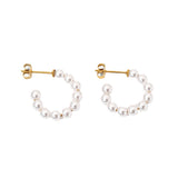 INS Style Pearl Hoop Earrings