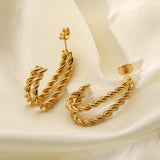 INS Style Twisted Earrings