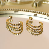 INS Style Twisted Earrings