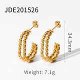 INS Style Twisted Earrings
