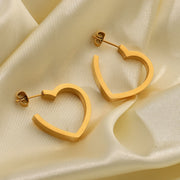 Opening Design Heart Shape Earring