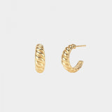 INS Style Croisant C-Shape Hoop Earrings