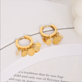 INS Style Geometric Disc Hoop Earrings