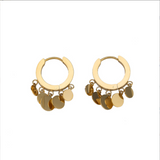 INS Style Geometric Disc Hoop Earrings