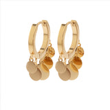 INS Style Geometric Disc Hoop Earrings