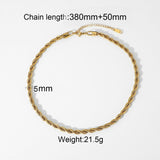 INS Style 5mm Rope Chain Necklace