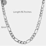 INS Style 4.5mm Figaro Chain Necklace