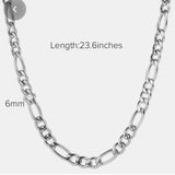 INS Style 4.5mm Figaro Chain Necklace
