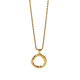 Irregular Oval Shape Pendant Necklace