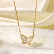 Ins Style Shell Butterfly Necklace