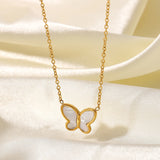 Ins Style Shell Butterfly Necklace