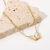 Ins Style Shell Butterfly Necklace