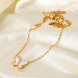Ins Style Shell Butterfly Necklace