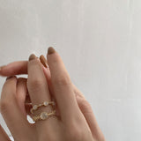 Vintage Royal Court Style Opal Open Ring