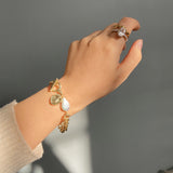 Baroque Freshwater Pearl Cuban Chain Bracelet