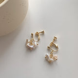 Irregular Shape Baroque Natural Freshwater Pearl Earrings
