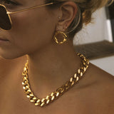 INS Style 15mm Cuban Chain Necklace